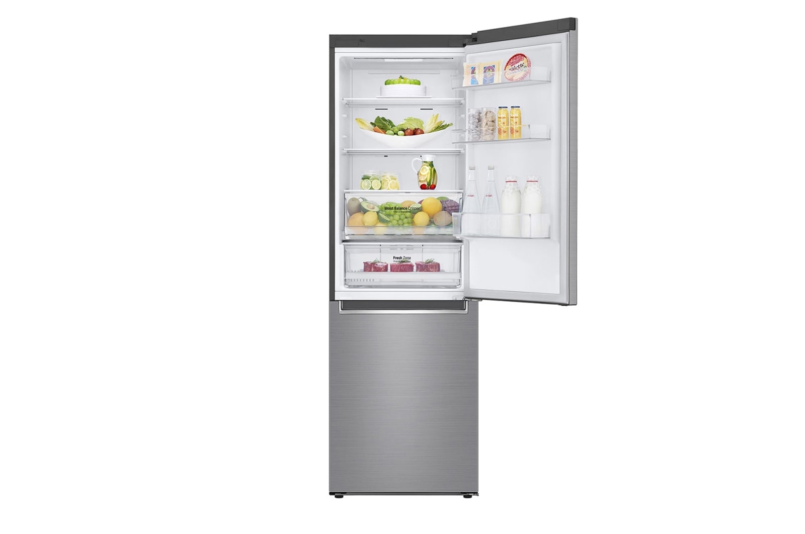 LG Combinaison réfrigérateur-congélateur avec porte Cooling⁺™ et Multi Air Flow , GBB61PZHZN