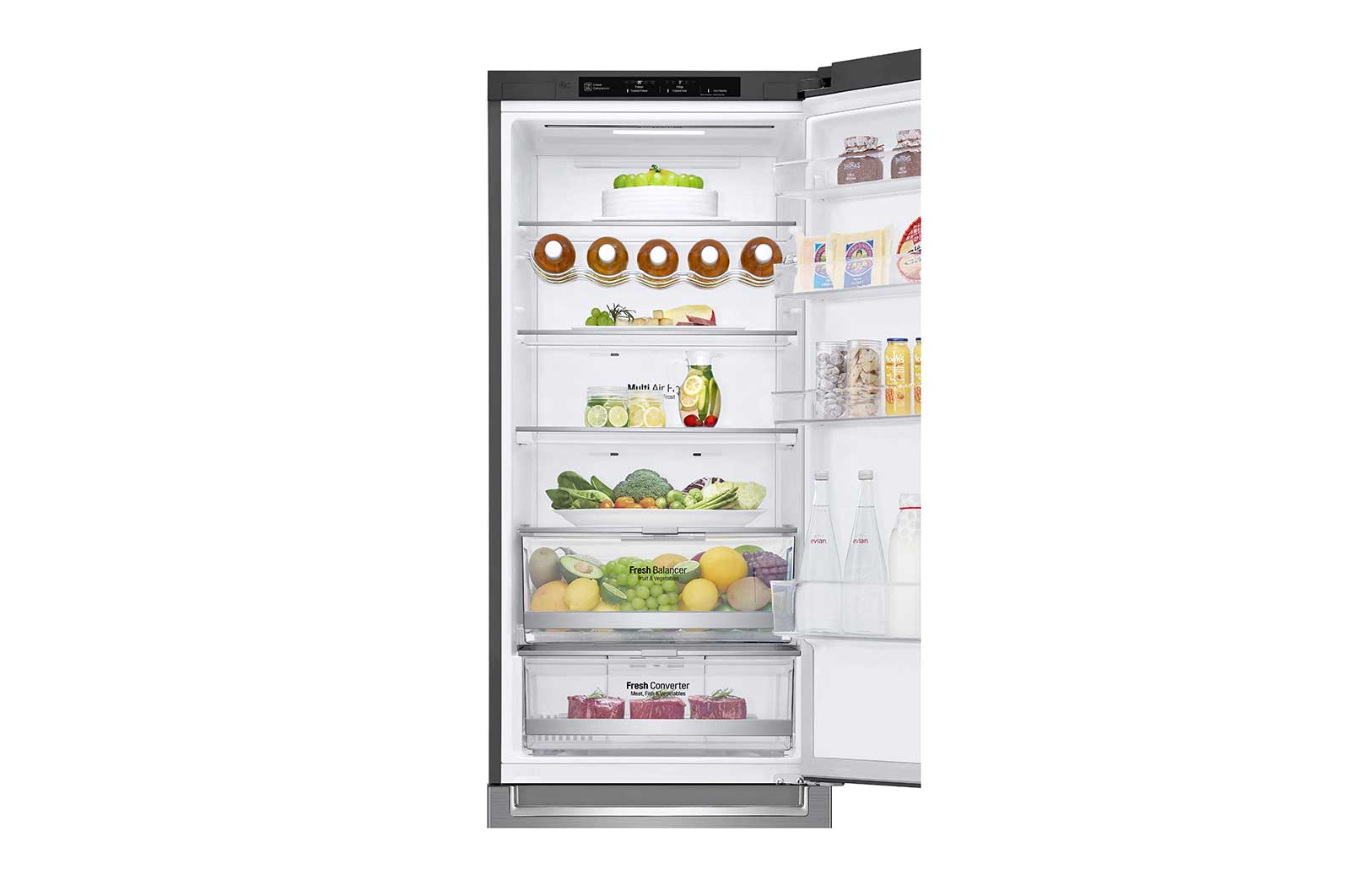 LG Combinaison réfrigérateur-congélateur avec Door Cooling+™ | Capacité de 384 litres, GBB72PZEXN