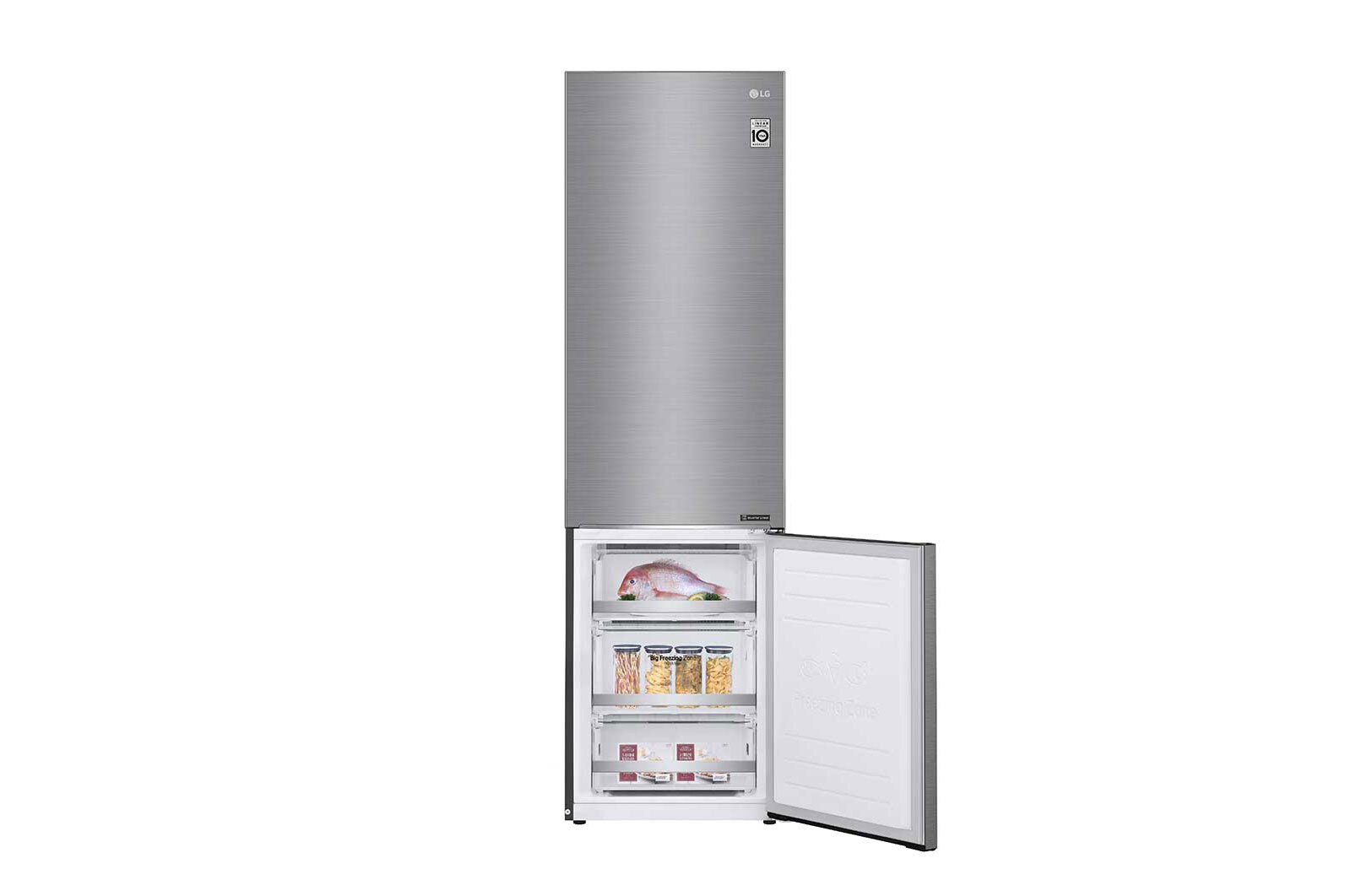 LG Combinaison réfrigérateur-congélateur avec Door Cooling+™ | Capacité de 384 litres, GBB72PZEXN
