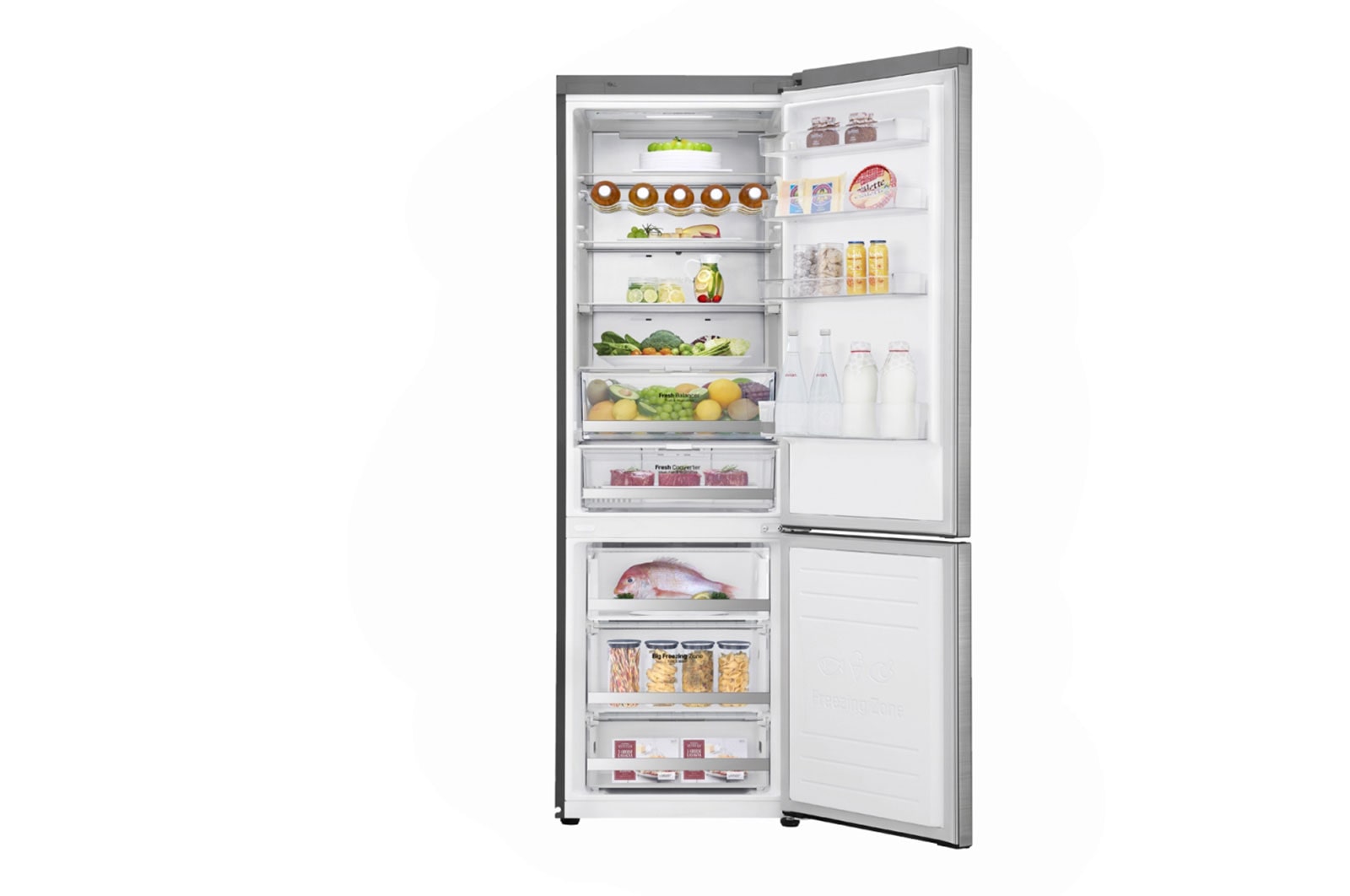 LG Combinaison réfrigérateur-congélateur avec Door Cooling+™ , GBB92STAXP