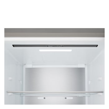 Vue avant du réfrigérateur congélateur LG (gbbs726cpy) montrant la ventilation DoorCooling+™