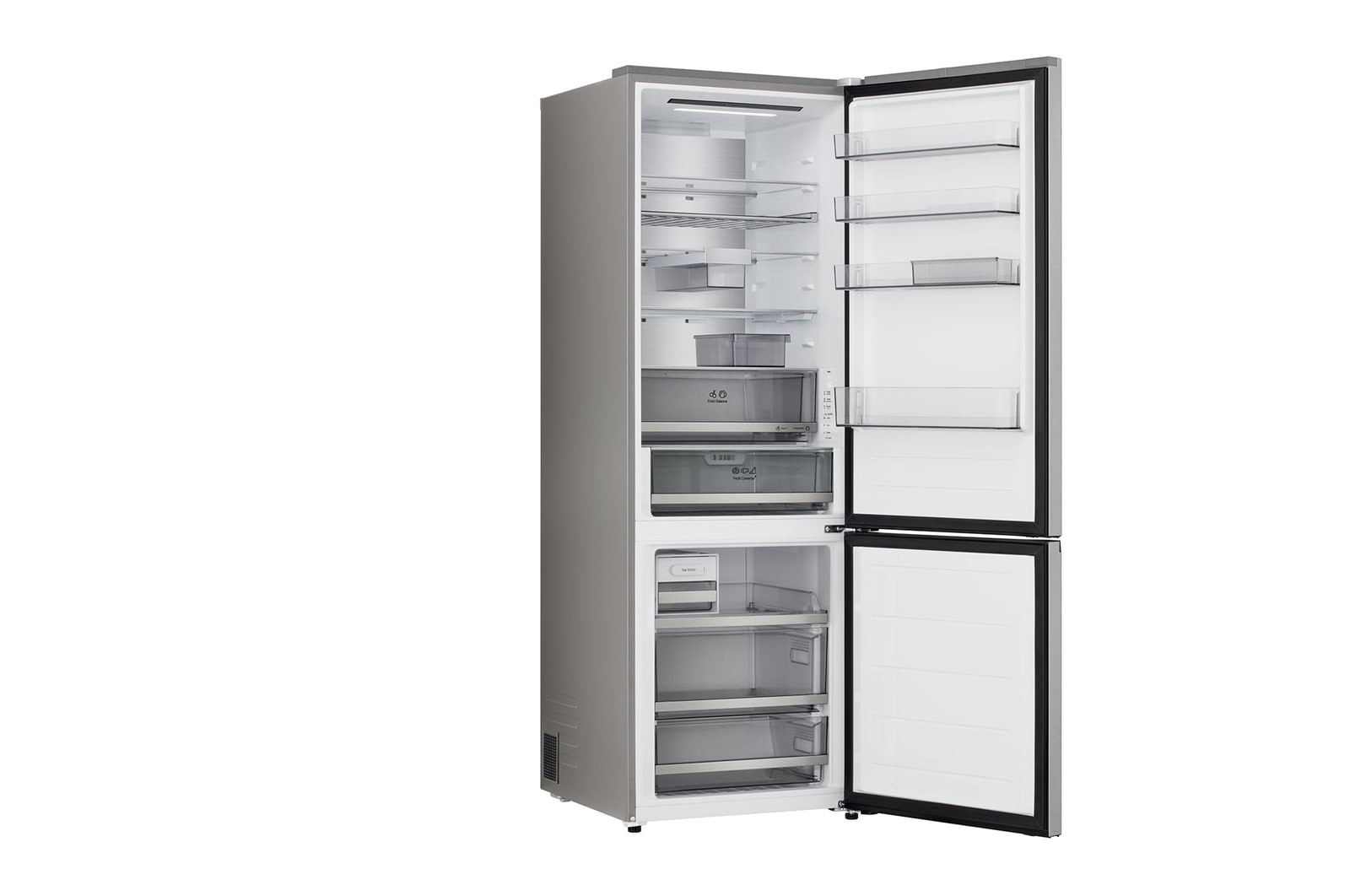 Vue inférieure du réfrigérateur congélateur LG (gbbw726cpy)