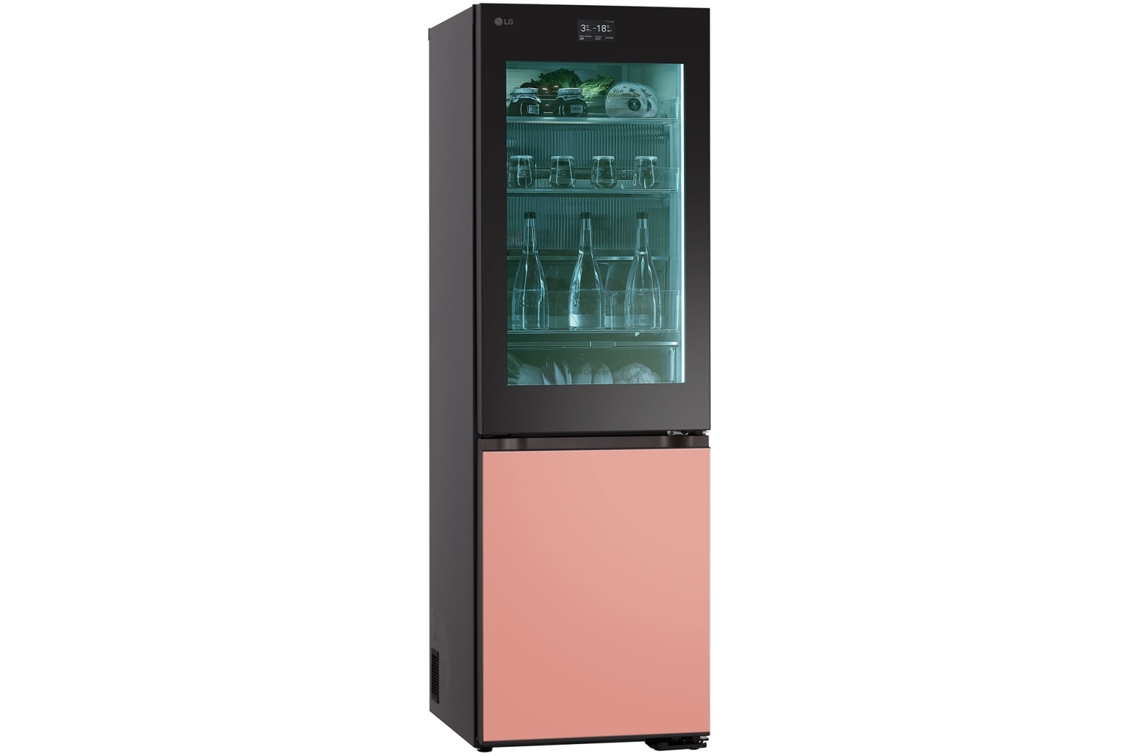 LG InstaView® Réfrigérateur-congélateur avec MoodUP® | 352 litres de volume utile | EEK D | 187 cm de hauteur | Smart Inverter Compressor® | GBG719MDNN, GBG719MDNN