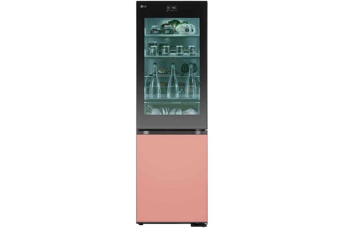 LG InstaView® Réfrigérateur-congélateur avec MoodUP® | 352 litres de volume utile | EEK D | 187 cm de hauteur | Smart Inverter Compressor® | GBG719MDNN, GBG719MDNN