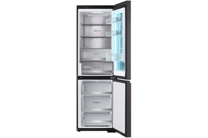 LG InstaView® Réfrigérateur-congélateur avec MoodUP® | 352 litres de volume utile | EEK D | 187 cm de hauteur | Smart Inverter Compressor® | GBG719MDNN, GBG719MDNN