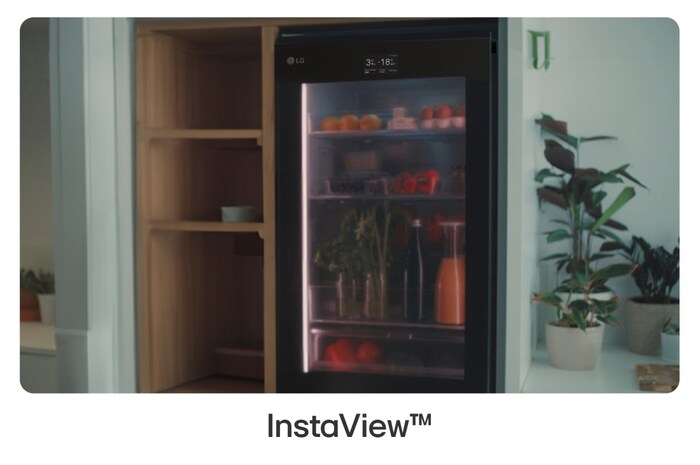 LG InstaView® Réfrigérateur-congélateur avec MoodUP® | 352 litres de volume utile | EEK D | 187 cm de hauteur | Smart Inverter Compressor® | GBG719MDNN, GBG719MDNN