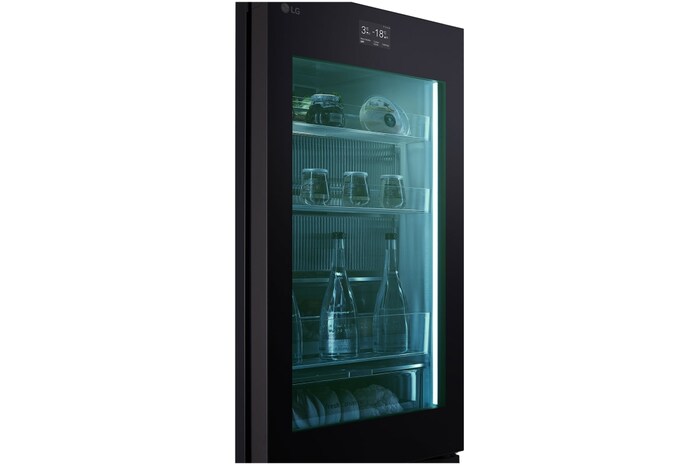 LG InstaView® Réfrigérateur-congélateur avec MoodUP® | 352 litres de volume utile | EEK D | 187 cm de hauteur | Smart Inverter Compressor® | GBG719MDNN, GBG719MDNN