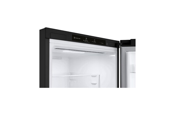 LG Réfrigérateur-congélateur | 384 litres de capacité utile | Classe d'efficacité énergétique C | Matte Black | 203cm de hauteur | Inverter Linear Compressor® | GBP62MCNCC1, GBP62MCNCC1