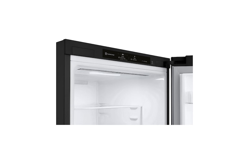LG Réfrigérateur-congélateur | 384 litres de capacité utile | Classe d'efficacité énergétique C | Matte Black | 203cm de hauteur | Inverter Linear Compressor® | GBP62MCNCC1, GBP62MCNCC1