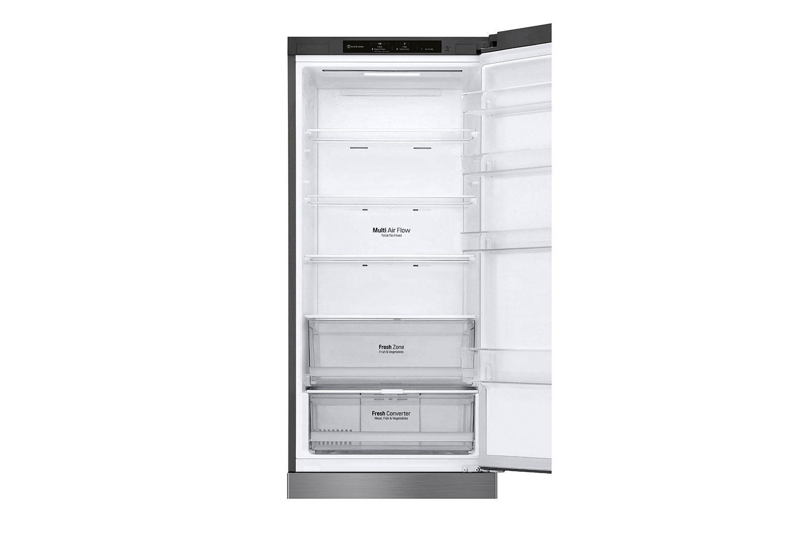 LG 2.03 m | 384L Réfrigérateur-congélateur | Classe d'efficacité énergétique B | Nature Fresh | FRESHConverter™ | Smart Diagnosis™ | GBP62PZNBC, GBP62PZNBC