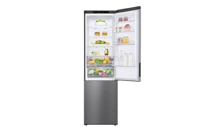 LG 2.03 m | 384L Réfrigérateur-congélateur | Classe d'efficacité énergétique B | Nature Fresh | FRESHConverter™ | Smart Diagnosis™ | GBP62PZNBC, GBP62PZNBC