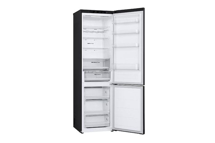 LG Réfrigérateur-congélateur | 387 litres de capacité utile | Classe d'efficacité énergétique C | Essence Matte Black | 203 cm de hauteur | Smart Inverter Compressor | GBV3200CEP, GBV3200CEP