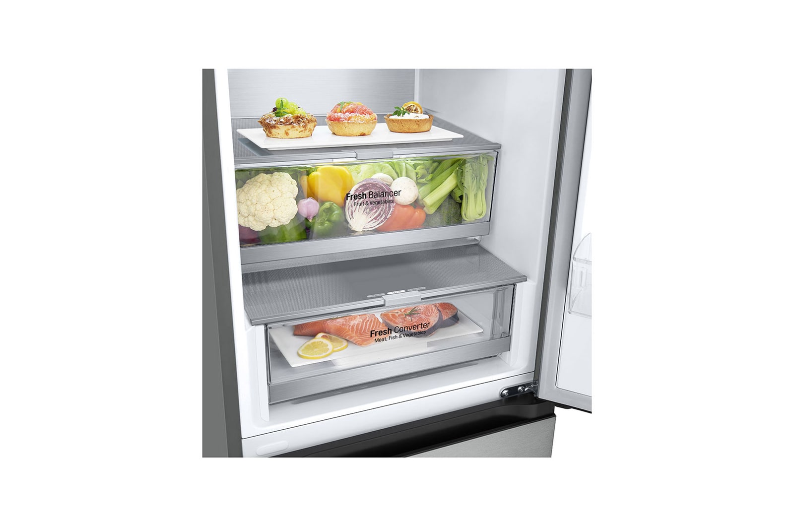 Drawer with food