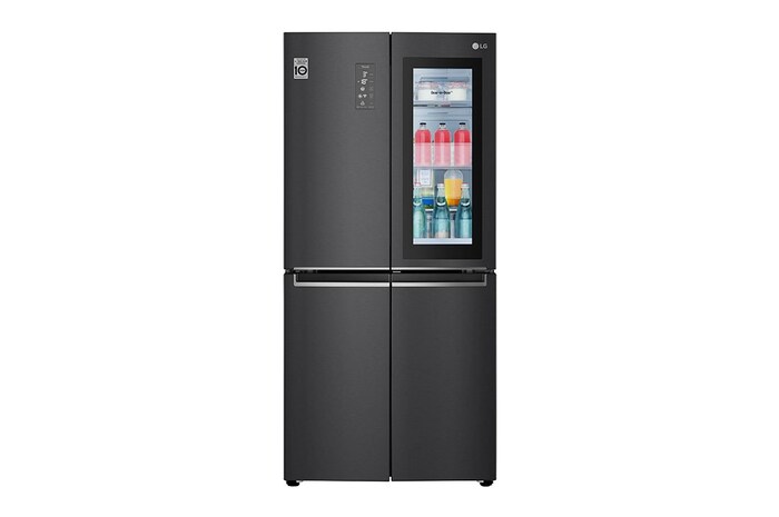 LG Multi-Door avec InstaView Door-in-Door ® | Capacité de 530 litres | Classe d'efficacité énergétique E | Matte Black Steel | GMQ844MC5E, GMQ844MC5E