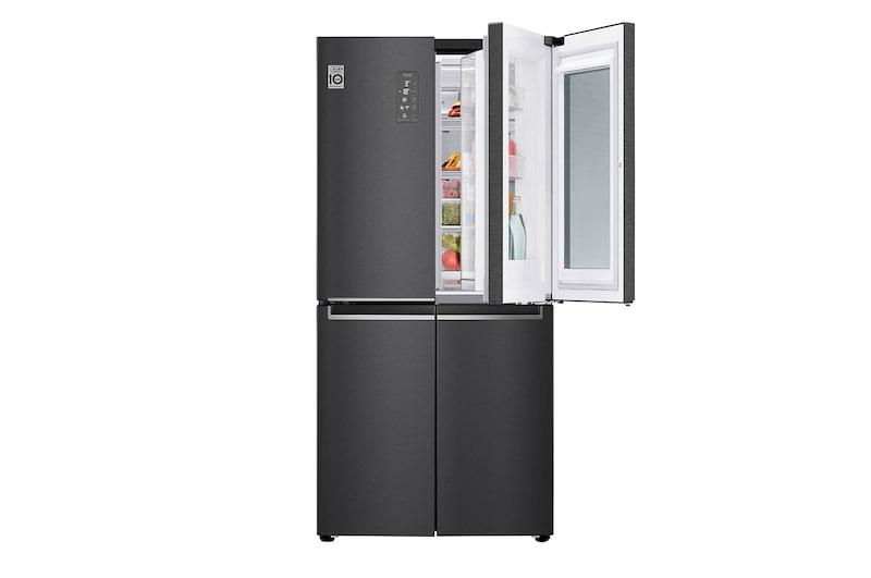 LG Multi-Door avec InstaView Door-in-Door ® | Capacité de 530 litres | Classe d'efficacité énergétique E | Matte Black Steel | GMQ844MC5E, GMQ844MC5E