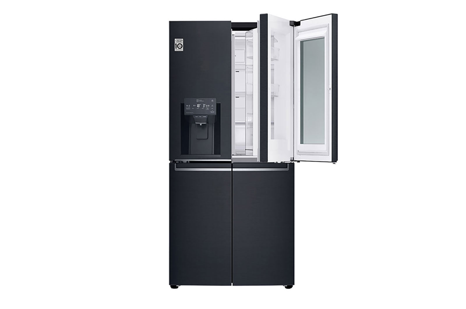 LG Multi-portes avec InstaView Door-in-Door™ | capacité de 423 litres | classe d'efficacité énergétique F, GMX844MCKV