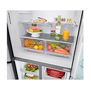 LG Multi-portes avec InstaView Door-in-Door™ | capacité de 423 litres | classe d'efficacité énergétique F, GMX844MCKV