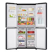 LG Multi-portes avec InstaView Door-in-Door™ | capacité de 423 litres | classe d'efficacité énergétique F, GMX844MCKV