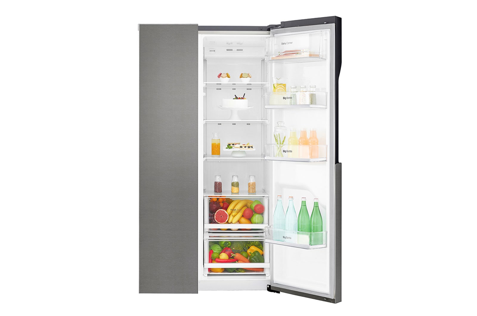 LG F Réfrigérateur Américain d'une capacité de 613 litres, GSB360BASZ