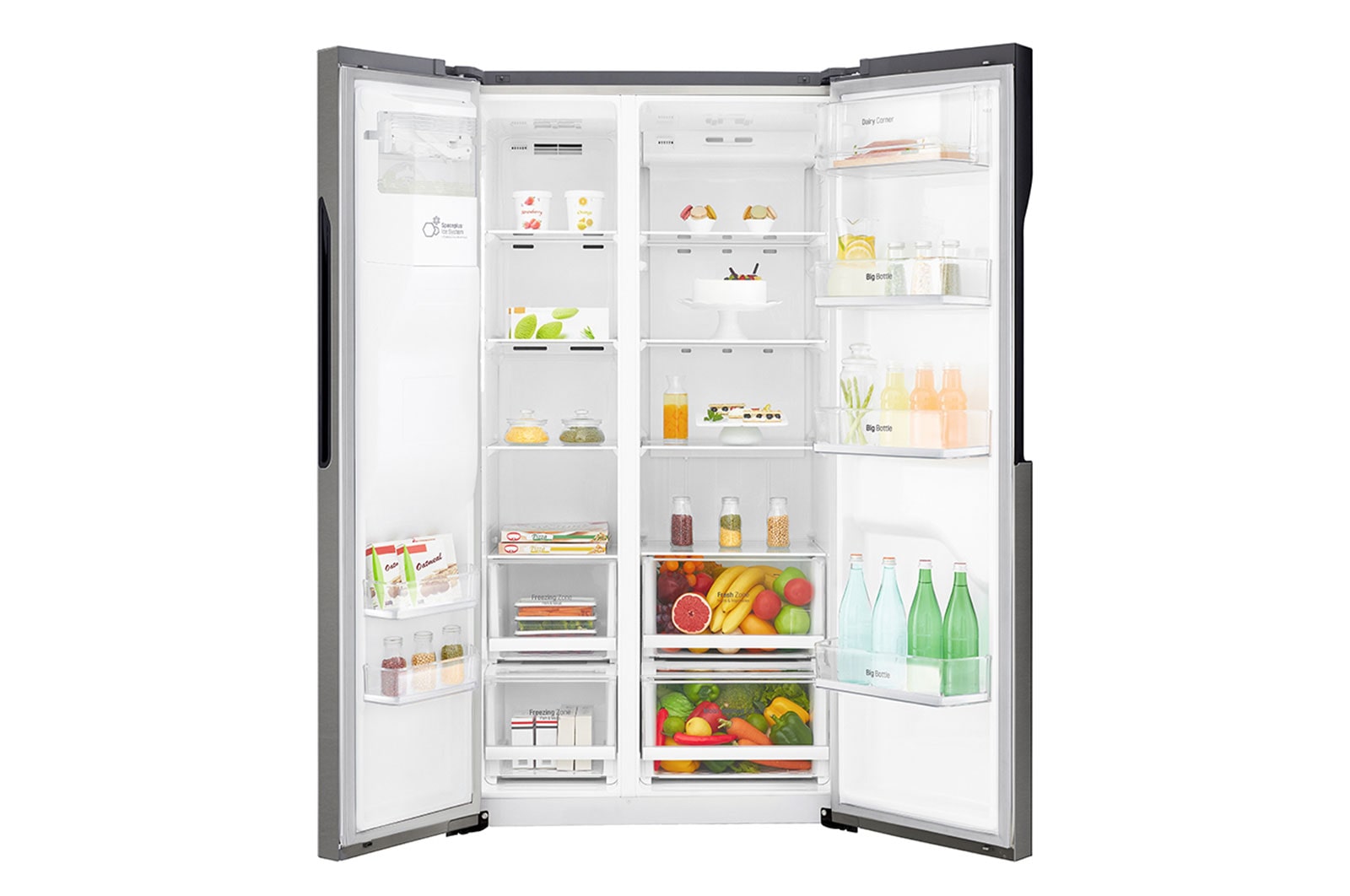 LG F Réfrigérateur Américain d'une capacité de 613 litres, GSB360BASZ