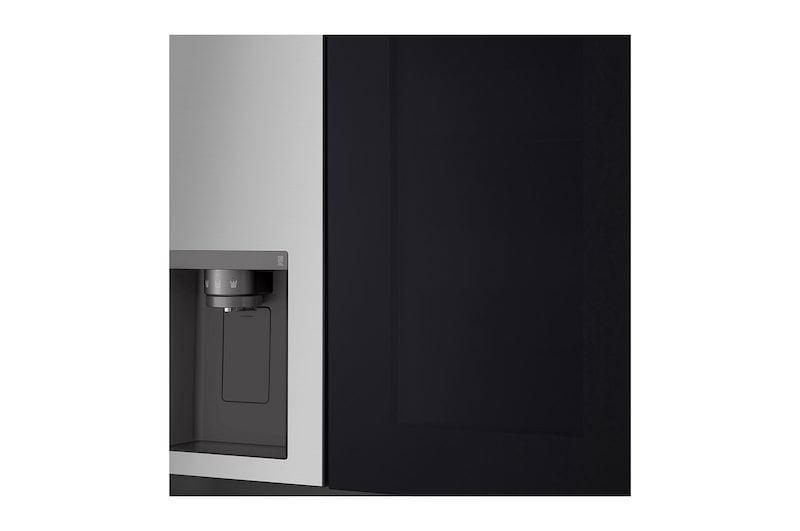 LG Side-by-Side avec InstaView® | Distributeur de glace, glace pilée et eau | Capacité 635 litres | EEK E | Réservoir d'eau interne | GSGV81PYLL, GSGV81PYLL
