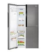 LG Réfrigérateur Américain | 591L | Compresseur linéaire | Total No Frost | Eau'tonome | Moist Balance Crisper | Door in Door® | F, GSJ361DIDV