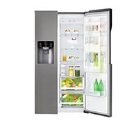 LG Réfrigérateur Américain | 591L | Compresseur linéaire | Total No Frost | Eau'tonome | Moist Balance Crisper | Door in Door® | F, GSJ361DIDV