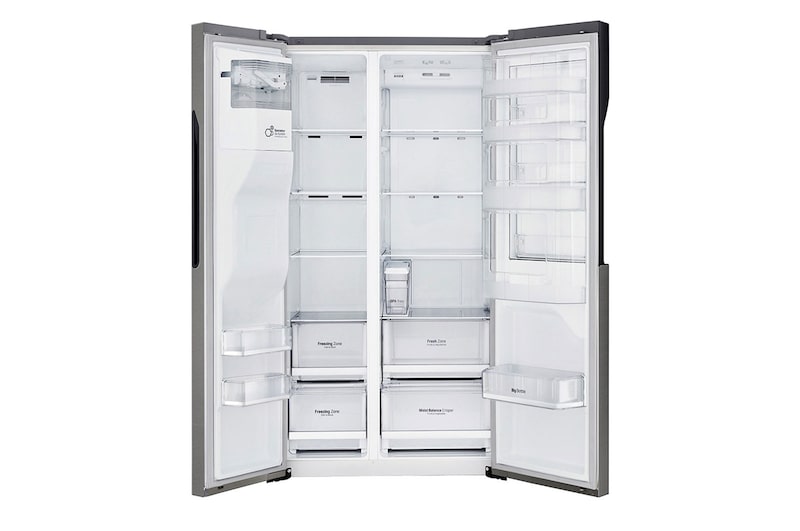 LG Réfrigérateur Américain | 591L | Compresseur linéaire | Total No Frost | Eau'tonome | Moist Balance Crisper | Door in Door® | F, GSJ361DIDV