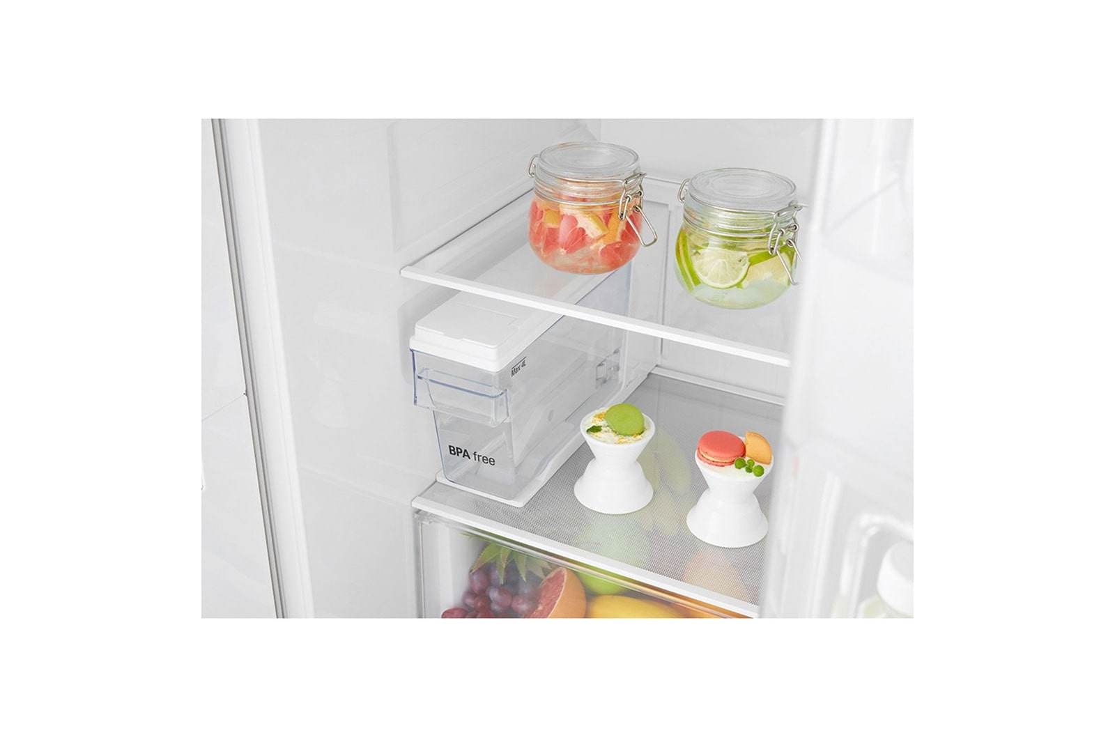LG Réfrigérateur Américain | 591L | Compresseur linéaire | Total No Frost | Eau'tonome | Moist Balance Crisper | Door in Door® | F, GSJ361DIDV