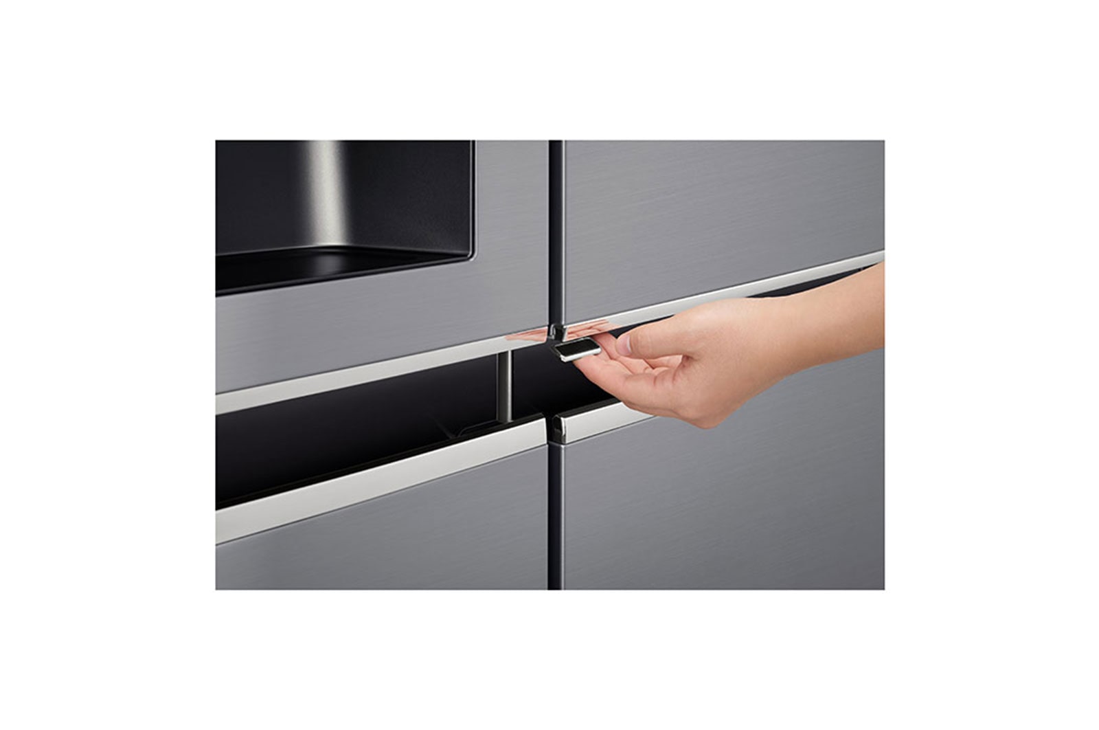 LG Réfrigérateur Américain | 601L | Door-in-Door® | Compresseur linéaire | Total No Frost | Moist Balance Crisper™ | F, GSJ461DIDZ