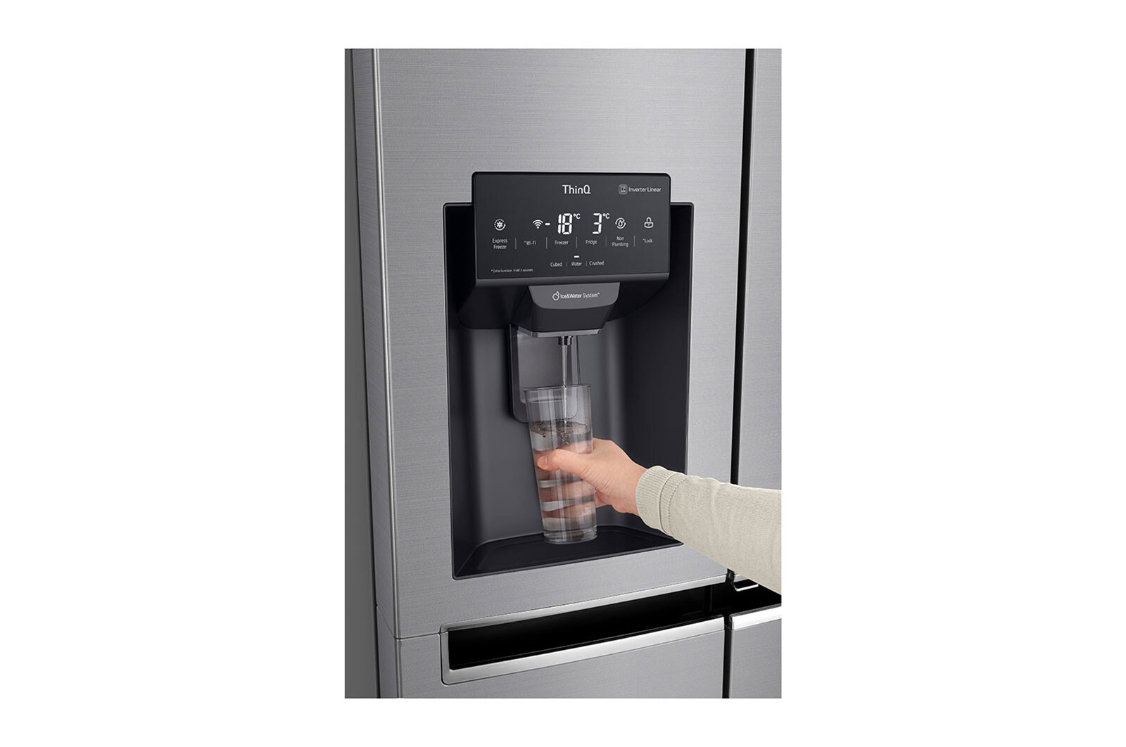LG Réfrigérateur Américain | 601L | Door-in-Door® | Compresseur linéaire | Total No Frost | Moist Balance Crisper™ | F, GSJ461DIDZ