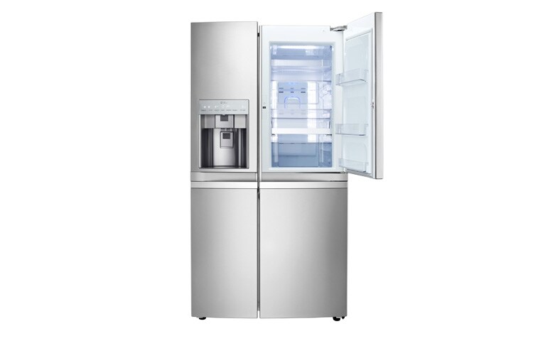 LG Door-In-Door™ | Capacité utile de 596l | Acier inoxydable | Avec raccord d‘eau fixe, GSJ976NSBZ