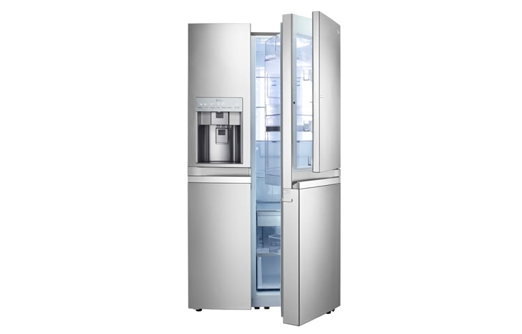 LG Door-In-Door™ | Capacité utile de 596l | Acier inoxydable | Avec raccord d‘eau fixe, GSJ976NSBZ