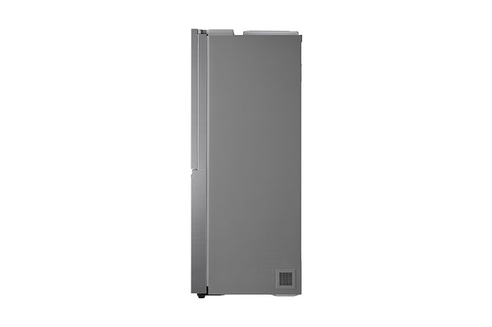 LG Side-by-Side avec Door-in-Door ® | Distributeur de glace, de glace pilée et d'eau | Capacité de 635 litres | Classe d'efficacité énergétique E | Réservoir d'eau interne | Platinum Silver | GSJV51PZTE, GSJV51PZTE