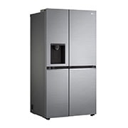 LG Side-by-Side avec Door-in-Door ® | Distributeur de glace, de glace pilée et d'eau | Capacité de 635 litres | Classe d'efficacité énergétique E | Réservoir d'eau interne | Platinum Silver | GSJV51PZTE, GSJV51PZTE
