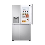 LG Side-by-Side avec Door-in-Door® | Distributeurs de glace, glace pilée et eau | Capacité de 635 litres | Classe d'efficacité énergétique E | Réservoir d'eau interne 4L | sorbet métal | GSJV71MBLE, GSJV71MBLE