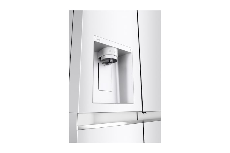 LG Side-by-Side avec Door-in-Door® | Distributeur de glace, glace pilée et eau | Capacité 635 litres | Classe d'efficacité énergétique E | Réservoir d'eau interne 4L | Super White | GSJV71SWTE, GSJV71SWTE