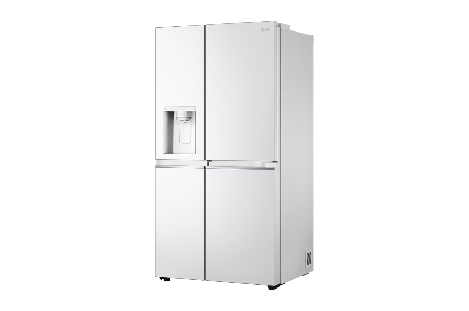 LG Side-by-Side avec Door-in-Door® | Distributeur de glace, glace pilée et eau | Capacité 635 litres | Classe d'efficacité énergétique E | Réservoir d'eau interne 4L | Super White | GSJV71SWTE, GSJV71SWTE