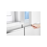 LG Side-by-Side avec Door-in-Door® | Distributeur de glace, glace pilée et eau | Capacité 635 litres | Classe d'efficacité énergétique E | Réservoir d'eau interne 4L | Super White | GSJV71SWTE, GSJV71SWTE