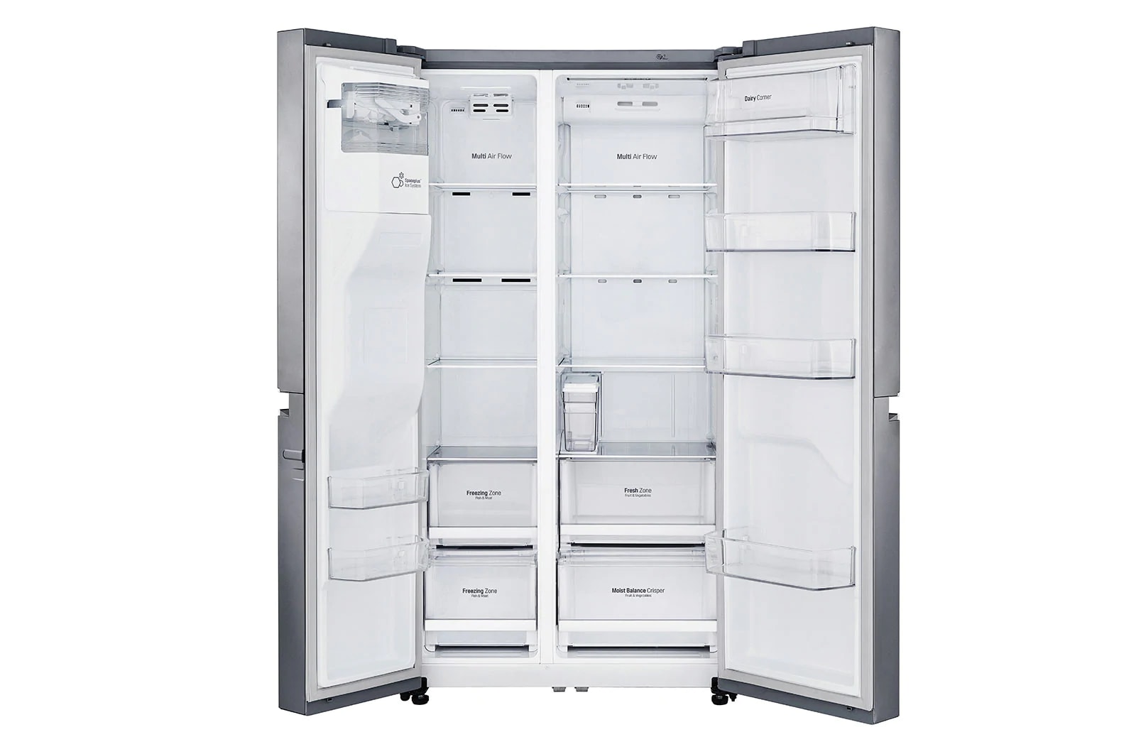 LG Réfrigérateurs Multi-portes | 565L |Total No Frost | UVnano | Compresseur Linéaire Inverter I E, GSL461ICEE