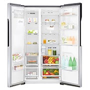 LG Side-by-Side | Capacité 591L | Distributeur de glace, de glace pilée et d'eau | Total No Frost, GSL561PZUZ