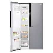 LG Side-by-Side | Capacité 591L | Distributeur de glace, de glace pilée et d'eau | Total No Frost, GSL561PZUZ