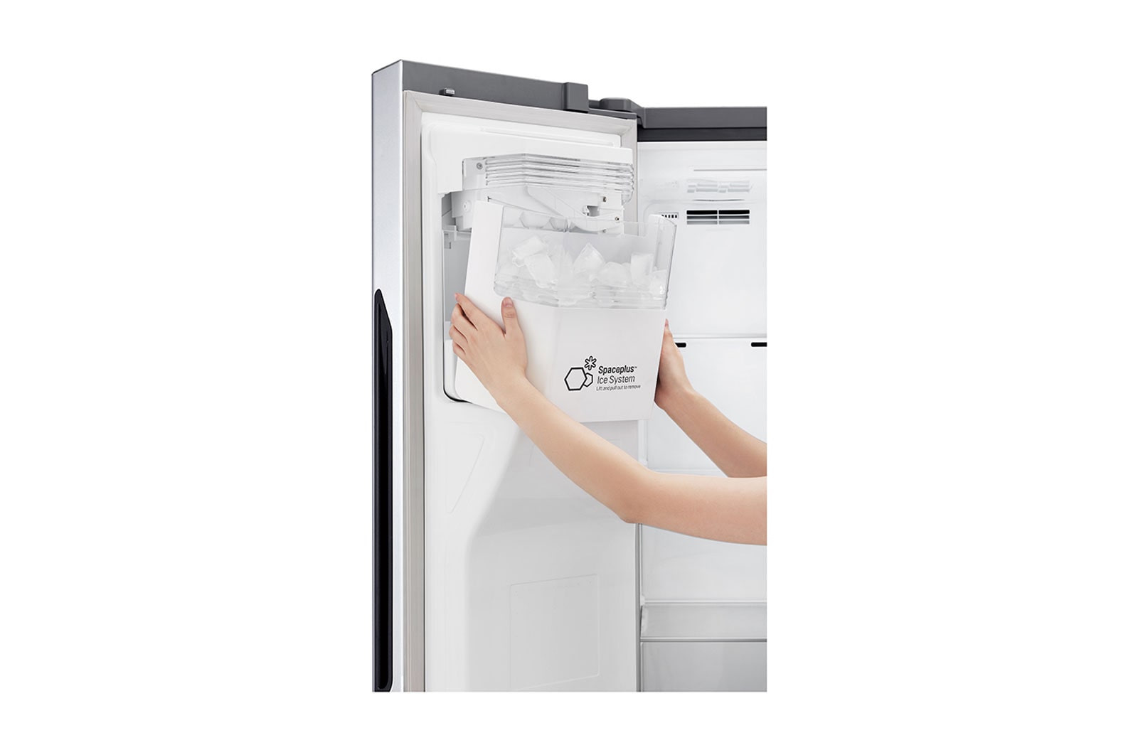 LG Side-by-Side | Capacité 591L | Distributeur de glace, de glace pilée et d'eau | Total No Frost, GSL561PZUZ