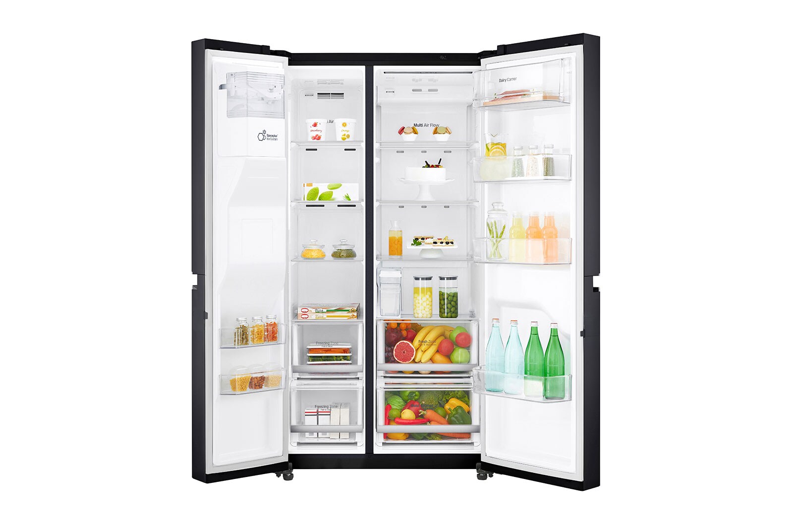 LG Réfrigérateurs Multi-portes | Capacité de 625 litres | ThinQ® | LINEARCooling™ | Compresseur Linéaire Inverter | GSL761MCZE, GSL761MCZE