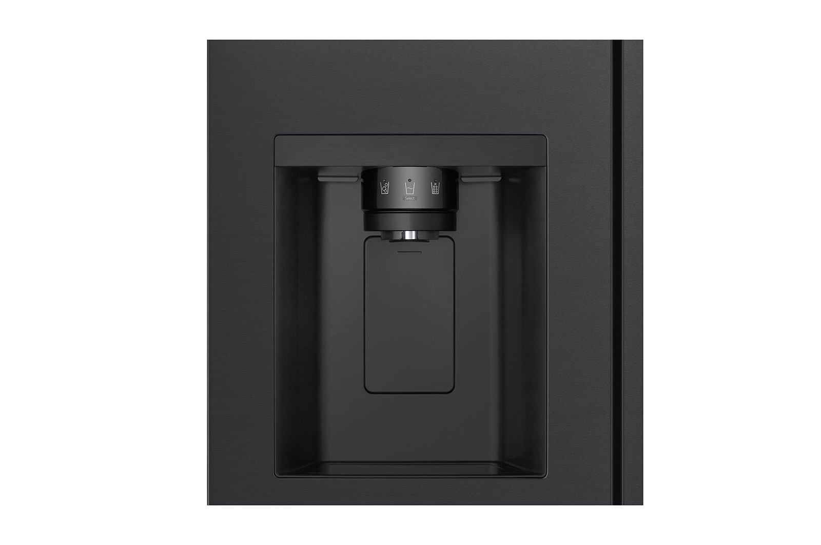 LG Side-by-Side avec distributeur de glace, glace pilée et eau | Capacité 641 litres | Classe d'efficacité énergétique E | Réservoir d'eau interne 4L | Essence Matte Black | GSLC41EPPE, GSLC41EPPE