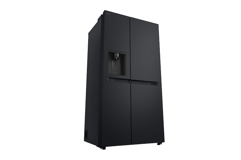 LG Side-by-Side avec distributeur de glace, glace pilée et eau | Capacité 641 litres | Classe d'efficacité énergétique E | Réservoir d'eau interne 4L | Essence Matte Black | GSLC41EPPE, GSLC41EPPE
