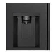 LG Side-by-Side avec distributeur de glace, glace pilée et eau | Capacité 641 litres | Classe d'efficacité énergétique E | Réservoir d'eau interne 4L | Essence Matte Black | GSLC41EPPE, GSLC41EPPE
