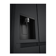 LG Side-by-Side avec distributeur de glace, glace pilée et eau | Capacité 641 litres | Classe d'efficacité énergétique E | Réservoir d'eau interne 4L | Essence Matte Black | GSLC41EPPE, GSLC41EPPE