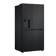 LG Side-by-Side avec distributeur de glace, glace pilée et eau | Capacité 641 litres | Classe d'efficacité énergétique E | Réservoir d'eau interne 4L | Essence Matte Black | GSLC41EPPE, GSLC41EPPE