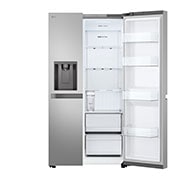 LG Réfrigérateur side-by-side (E, 641L, 189,1 cm de haut) avec distributeur de glaçons, de glace pilée et d'eau & réservoir d'eau interne | GSLC41PYPE, GSLC41PYPE
